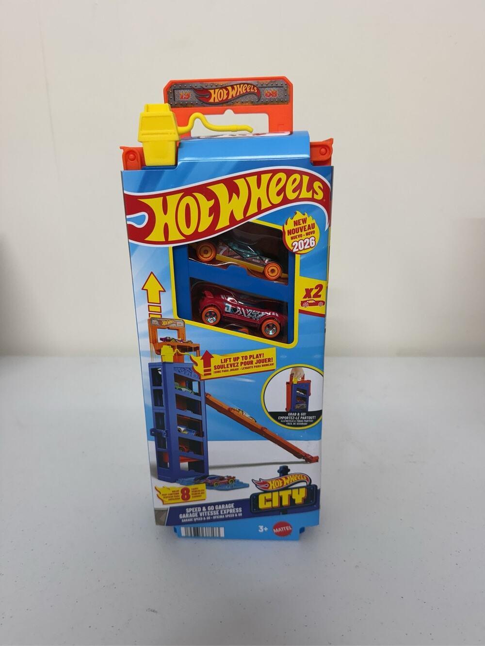 Hot Wheels City Speed & Go Garage Playset with 2 Cars 2026 Edition